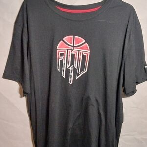 AND1 Black T-Shirt with Red Logo